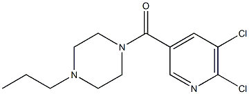 1-[(5,6-dichloropyridin-3-yl)carbonyl]-4-propylpiperazine Struktur