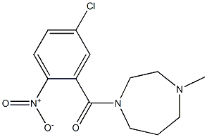 1-[(5-chloro-2-nitrophenyl)carbonyl]-4-methyl-1,4-diazepane Struktur