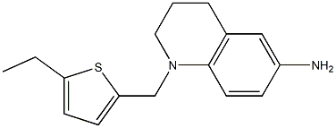 1-[(5-ethylthiophen-2-yl)methyl]-1,2,3,4-tetrahydroquinolin-6-amine Struktur