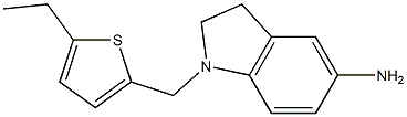 1-[(5-ethylthiophen-2-yl)methyl]-2,3-dihydro-1H-indol-5-amine Struktur