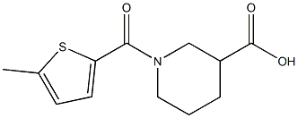 1-[(5-methylthiophen-2-yl)carbonyl]piperidine-3-carboxylic acid Struktur