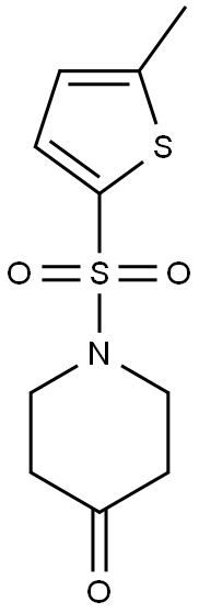 1-[(5-methylthiophene-2-)sulfonyl]piperidin-4-one Struktur