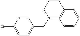 1-[(6-chloropyridin-3-yl)methyl]-1,2,3,4-tetrahydroquinoline Struktur