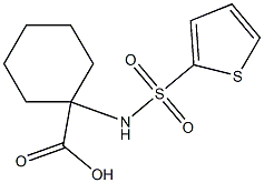 1-[(thien-2-ylsulfonyl)amino]cyclohexanecarboxylic acid Struktur