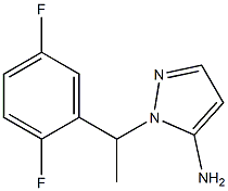 1-[1-(2,5-difluorophenyl)ethyl]-1H-pyrazol-5-amine Struktur