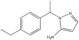 1-[1-(4-ethylphenyl)ethyl]-1H-pyrazol-5-amine Struktur