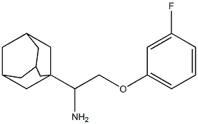 1-[1-amino-2-(3-fluorophenoxy)ethyl]adamantane Struktur