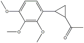 1-[2-(2,3,4-trimethoxyphenyl)cyclopropyl]ethan-1-one Struktur