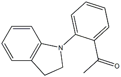 1-[2-(2,3-dihydro-1H-indol-1-yl)phenyl]ethan-1-one Struktur