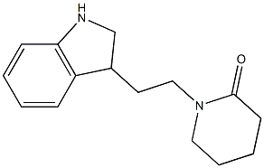 1-[2-(2,3-dihydro-1H-indol-3-yl)ethyl]piperidin-2-one Struktur