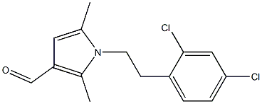 1-[2-(2,4-dichlorophenyl)ethyl]-2,5-dimethyl-1H-pyrrole-3-carbaldehyde Struktur