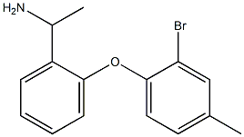 1-[2-(2-bromo-4-methylphenoxy)phenyl]ethan-1-amine Struktur