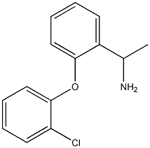 1-[2-(2-chlorophenoxy)phenyl]ethan-1-amine Struktur