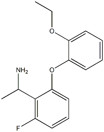 1-[2-(2-ethoxyphenoxy)-6-fluorophenyl]ethan-1-amine Struktur