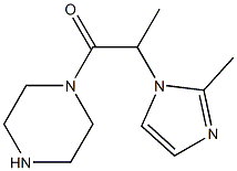 1-[2-(2-methyl-1H-imidazol-1-yl)propanoyl]piperazine Struktur