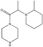 1-[2-(2-methylpiperidin-1-yl)propanoyl]piperazine Struktur