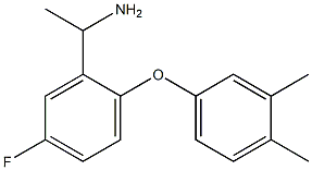 1-[2-(3,4-dimethylphenoxy)-5-fluorophenyl]ethan-1-amine Struktur