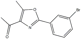 1-[2-(3-bromophenyl)-5-methyl-1,3-oxazol-4-yl]ethan-1-one Struktur