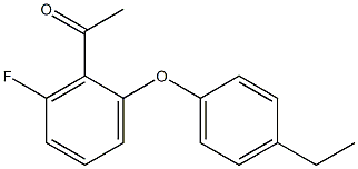 1-[2-(4-ethylphenoxy)-6-fluorophenyl]ethan-1-one Struktur