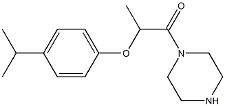 1-[2-(4-isopropylphenoxy)propanoyl]piperazine Struktur