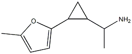 1-[2-(5-methylfuran-2-yl)cyclopropyl]ethan-1-amine Struktur