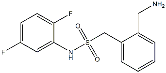 1-[2-(aminomethyl)phenyl]-N-(2,5-difluorophenyl)methanesulfonamide Struktur