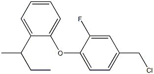 1-[2-(butan-2-yl)phenoxy]-4-(chloromethyl)-2-fluorobenzene Struktur