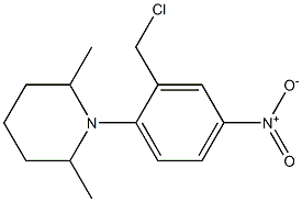 1-[2-(chloromethyl)-4-nitrophenyl]-2,6-dimethylpiperidine Struktur