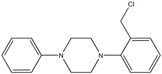 1-[2-(chloromethyl)phenyl]-4-phenylpiperazine Struktur