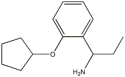 1-[2-(cyclopentyloxy)phenyl]propan-1-amine Struktur