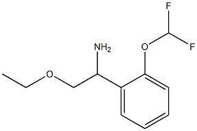 1-[2-(difluoromethoxy)phenyl]-2-ethoxyethanamine Struktur