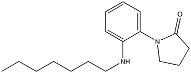 1-[2-(heptylamino)phenyl]pyrrolidin-2-one Struktur