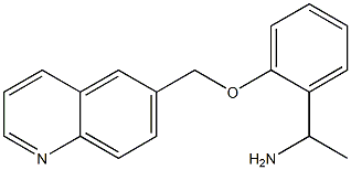 1-[2-(quinolin-6-ylmethoxy)phenyl]ethan-1-amine Struktur