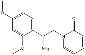 1-[2-amino-2-(2,4-dimethoxyphenyl)ethyl]pyridin-2(1H)-one Struktur