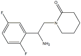 1-[2-amino-2-(2,5-difluorophenyl)ethyl]piperidin-2-one Struktur