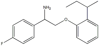 1-[2-amino-2-(4-fluorophenyl)ethoxy]-2-(butan-2-yl)benzene Struktur