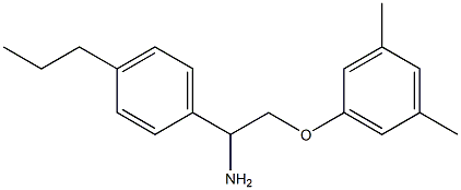 1-[2-amino-2-(4-propylphenyl)ethoxy]-3,5-dimethylbenzene Struktur