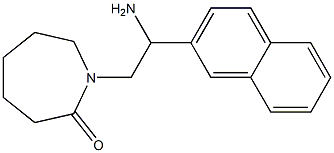 1-[2-amino-2-(naphthalen-2-yl)ethyl]azepan-2-one Struktur