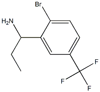 1-[2-bromo-5-(trifluoromethyl)phenyl]propan-1-amine Struktur