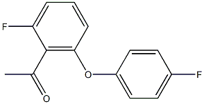 1-[2-fluoro-6-(4-fluorophenoxy)phenyl]ethan-1-one Struktur