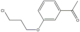 1-[3-(3-chloropropoxy)phenyl]ethanone Struktur