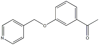 1-[3-(pyridin-4-ylmethoxy)phenyl]ethanone Struktur