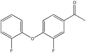 1-[3-fluoro-4-(2-fluorophenoxy)phenyl]ethan-1-one Struktur