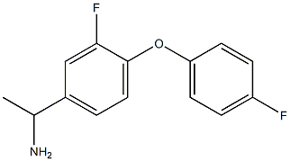 1-[3-fluoro-4-(4-fluorophenoxy)phenyl]ethan-1-amine Struktur