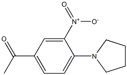 1-[3-nitro-4-(pyrrolidin-1-yl)phenyl]ethan-1-one Struktur