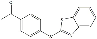 1-[4-(1,3-benzothiazol-2-ylsulfanyl)phenyl]ethan-1-one Struktur