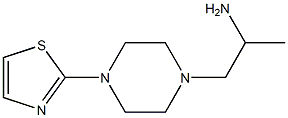 1-[4-(1,3-thiazol-2-yl)piperazin-1-yl]propan-2-amine Struktur