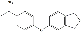 1-[4-(2,3-dihydro-1H-inden-5-yloxy)phenyl]ethan-1-amine Struktur