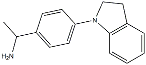 1-[4-(2,3-dihydro-1H-indol-1-yl)phenyl]ethan-1-amine Struktur