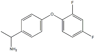 1-[4-(2,4-difluorophenoxy)phenyl]ethan-1-amine Struktur